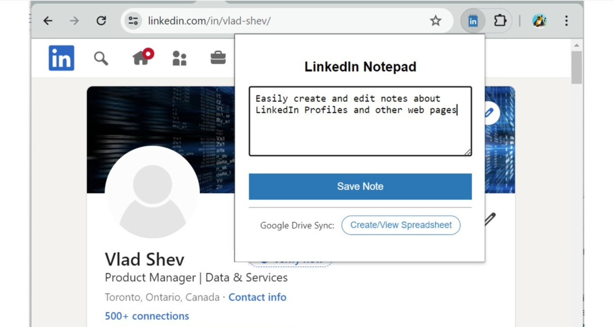 LinkedIn Chrome Extension